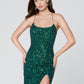 Primavera-Couture-3290-Green-Prom-Dress-Front-Sequins-Close-Up-View-Tie-Back-Scoop-Neckline