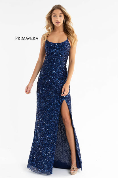 Primavera Couture 3290 Size 2,6,8 Lilac Prom Dress Sequins Backless