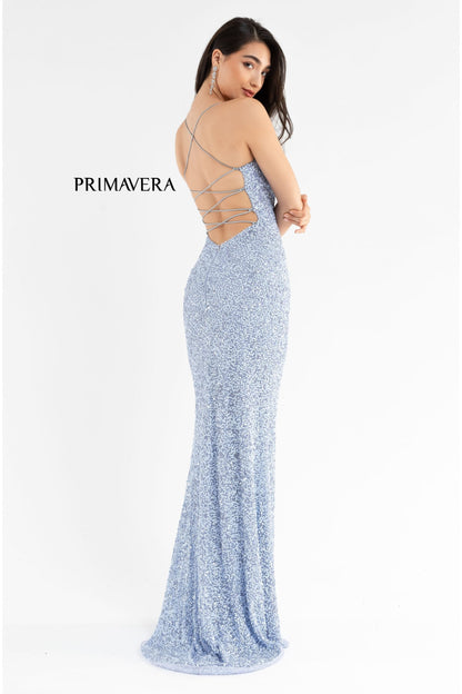 Primavera Couture 3290 Size 2,6,8 Lilac Prom Dress Sequins Backless