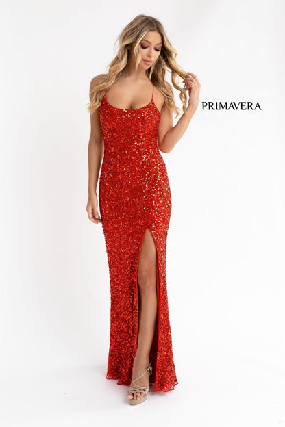Primavera Couture 3290 Size 2,6,8 Lilac Prom Dress Sequins Backless
