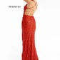 Primavera couture 3291 Red Prom Dresses sizes 2 Sequin V Neckline Backless