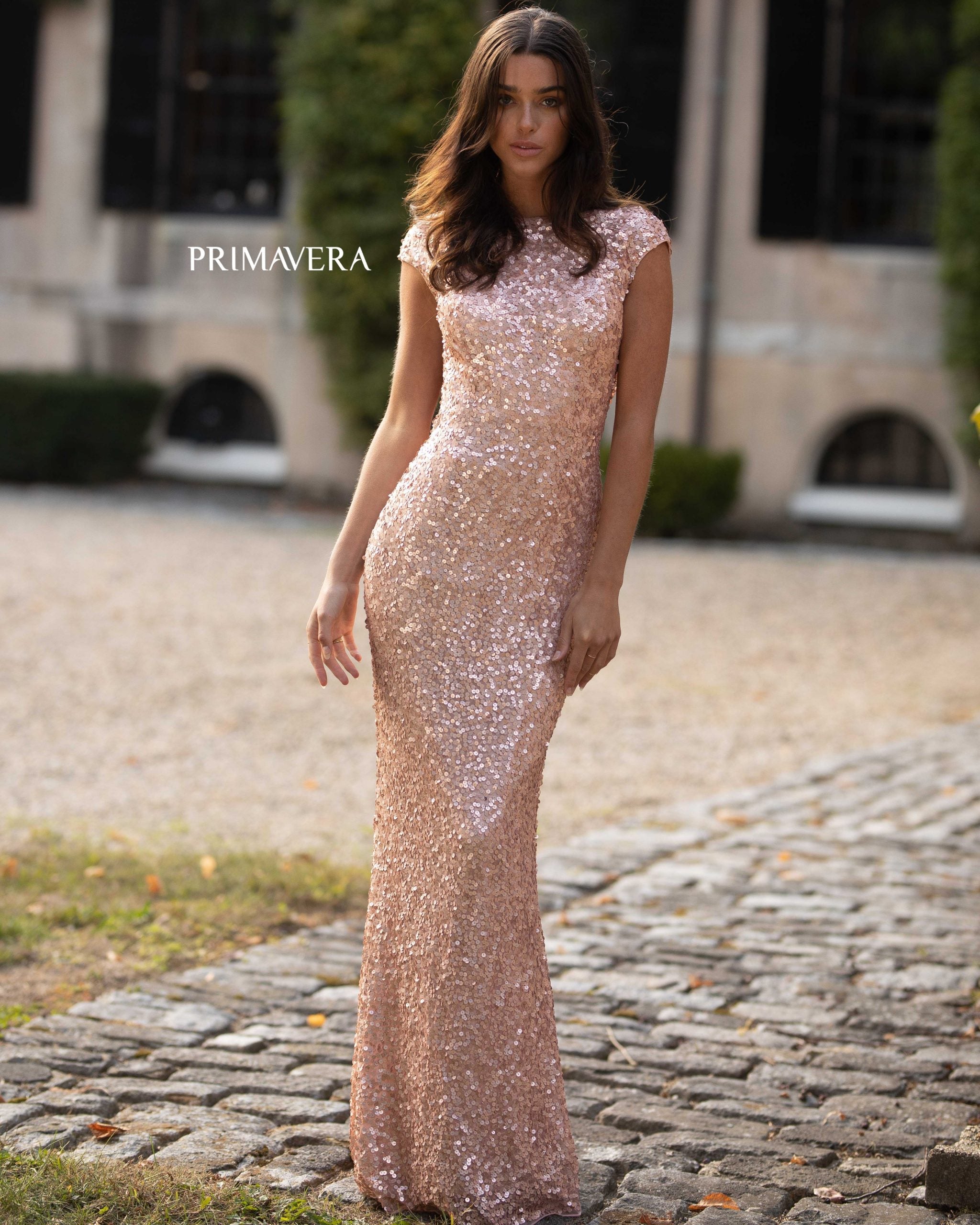 Alyce 27613 Fit And Flare Gold Evening Gown – Sparkly Gowns