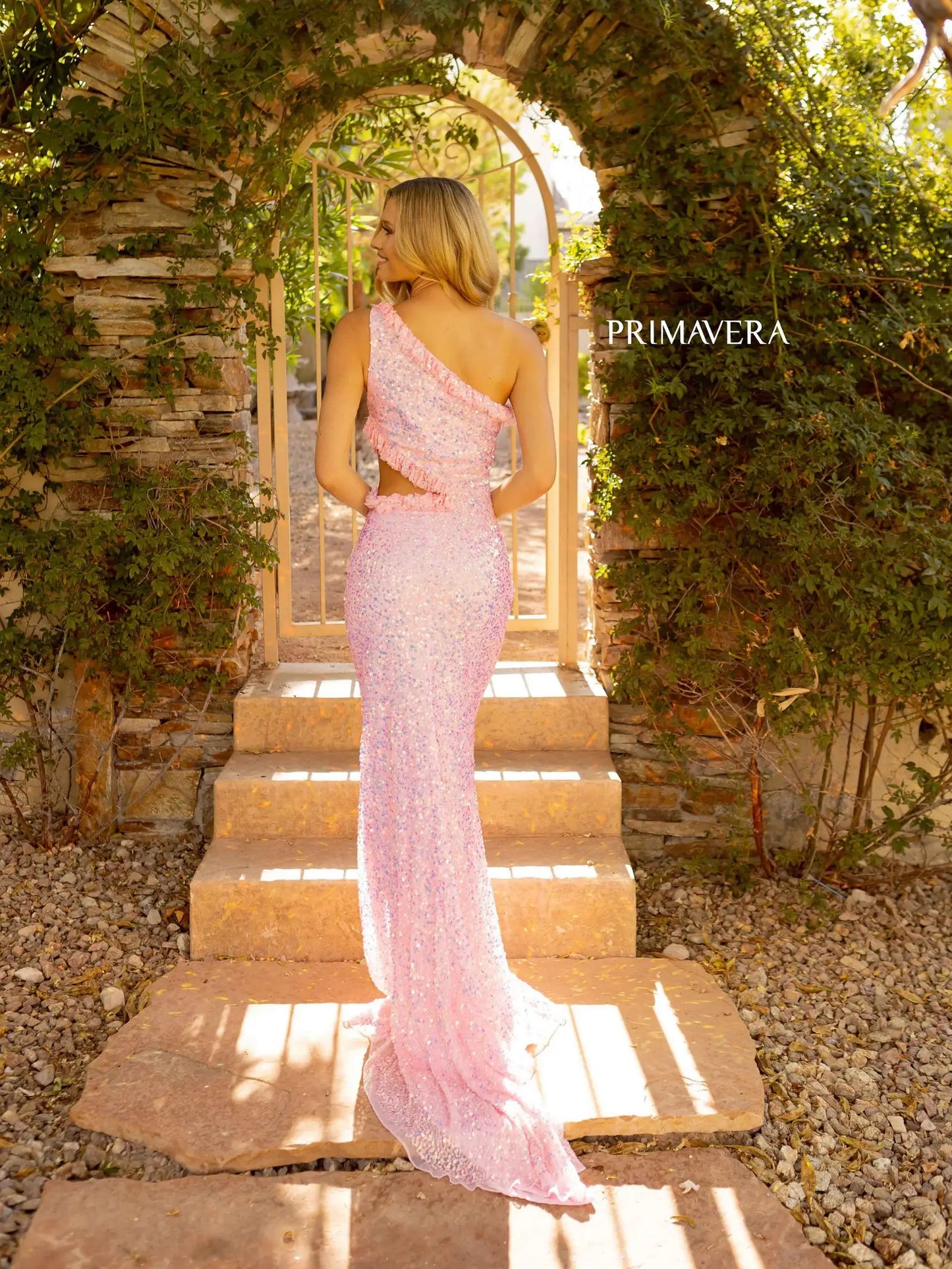 Primavera Couture 3798 Prom Dress Long Beaded Gown.  This dress is so gorgeous with the open side and one shoulder. 