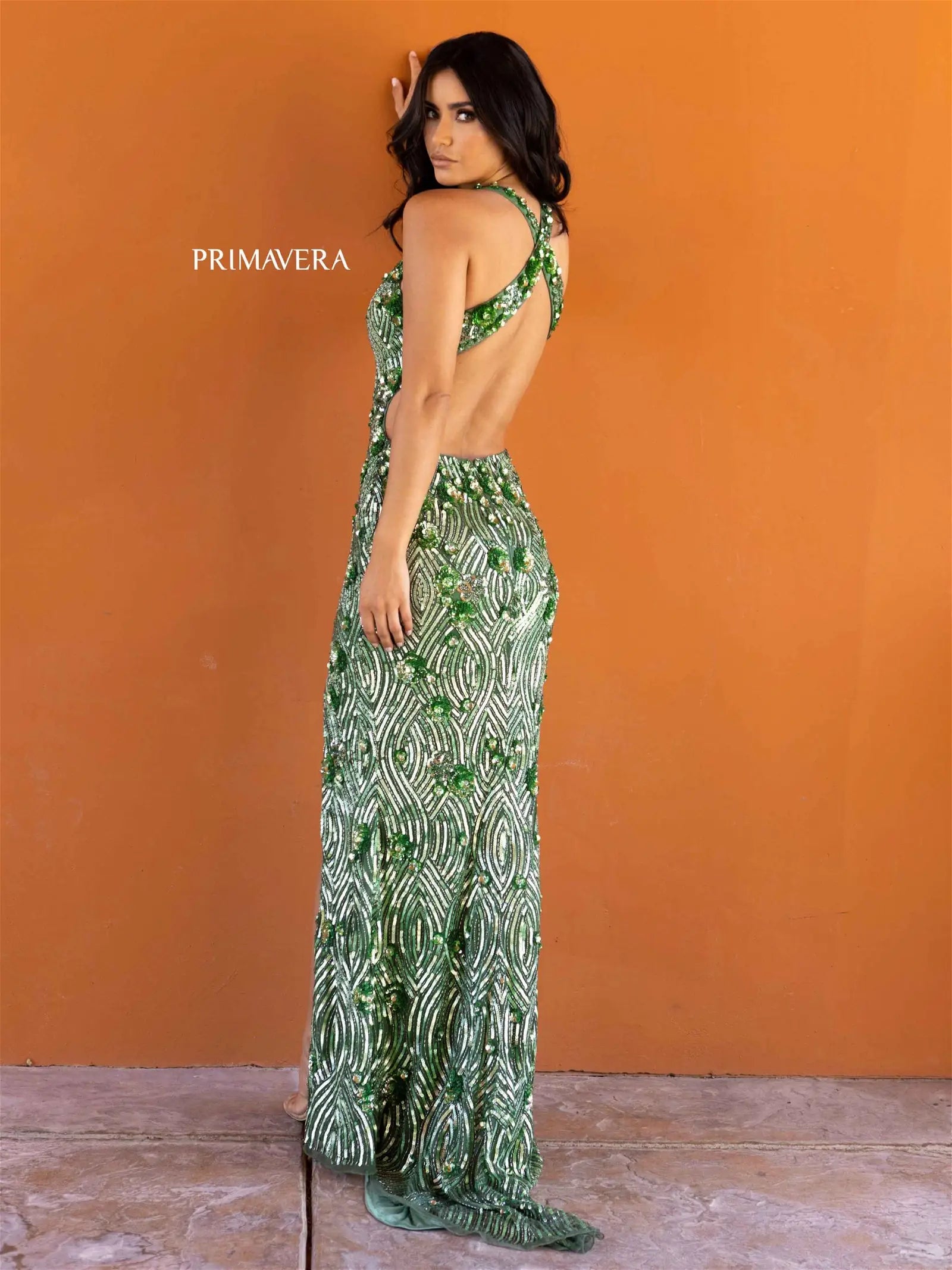 Primavera Couture 3918 Prom Dress Long Beaded Dress. This gown has such a gorgeous design. 