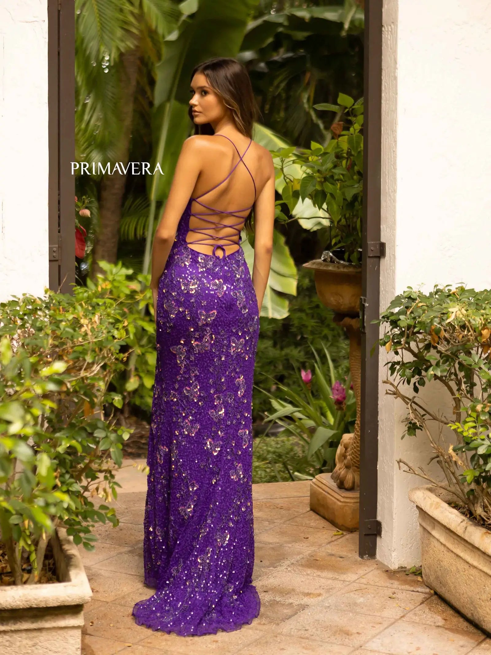 Primavera Couture 3946 Prom Dress Long Beaded Gown. Such a beautiful gown with beaded butterfly's. 