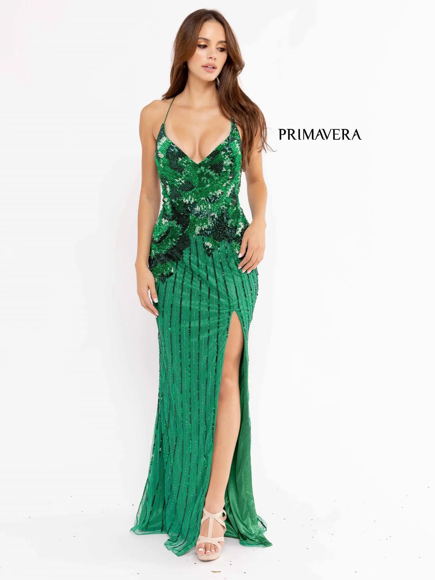 Primavera Couture 3961 Prom Dress Long beaded dress