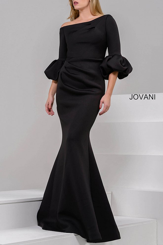 Jovani 39739 Off The Shoulder Scuba Evening Dress – Glass Slipper