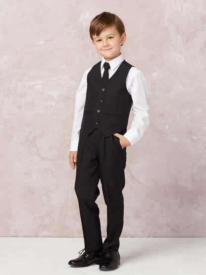 Boy's 5 Piece SLIM FIT Tuxedo Set - Navy Blue 4016