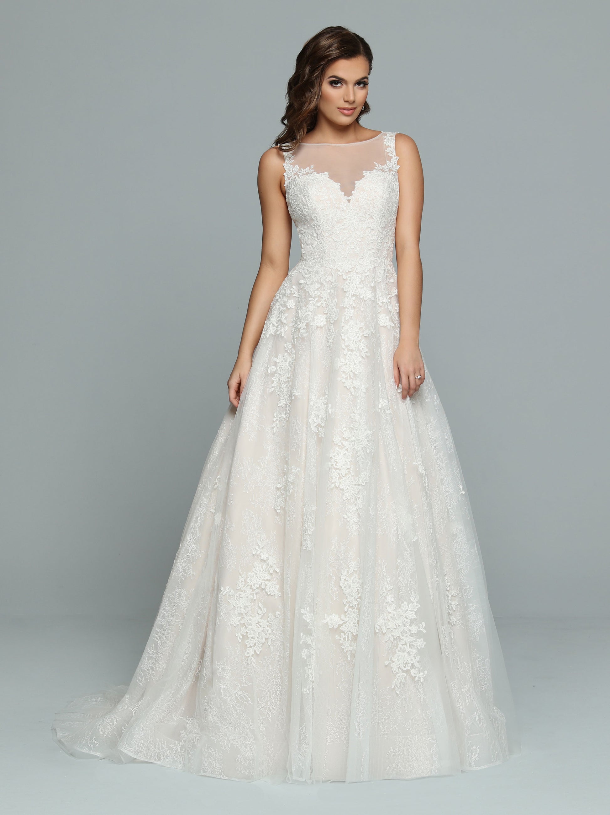 Davinci Bridal 50675 A Line Lace Ballgown Wedding Dress Bridal Gown Sh Glass Slipper Formals Davinci Bridal 50675 A Line Lace Ballgown Wedding Dress Bridal Gown Sh Glass Slipper Formals