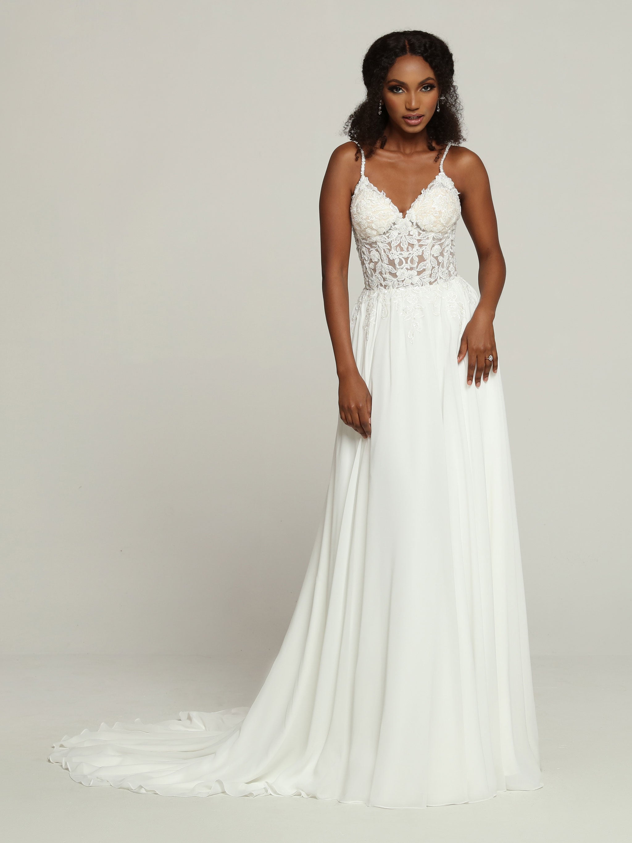 Derya Gown - Sheer Bridal Gown with Low Back & 3D Floral Details – A&N Luxe  Label