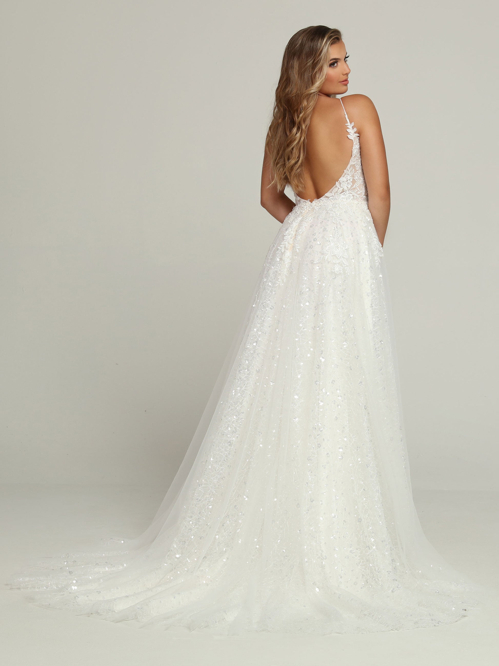 Davinci Bridal 50706 A Line Sequin Lace Sheer Corset Wedding Dress Backless Bridal Gown 6 / Ivory/Ivory Davinci Bridal 50706 A Line Sequin Lace Sheer Corset Wedding Dress Backless Bridal Gown 6 / Ivory/Ivory