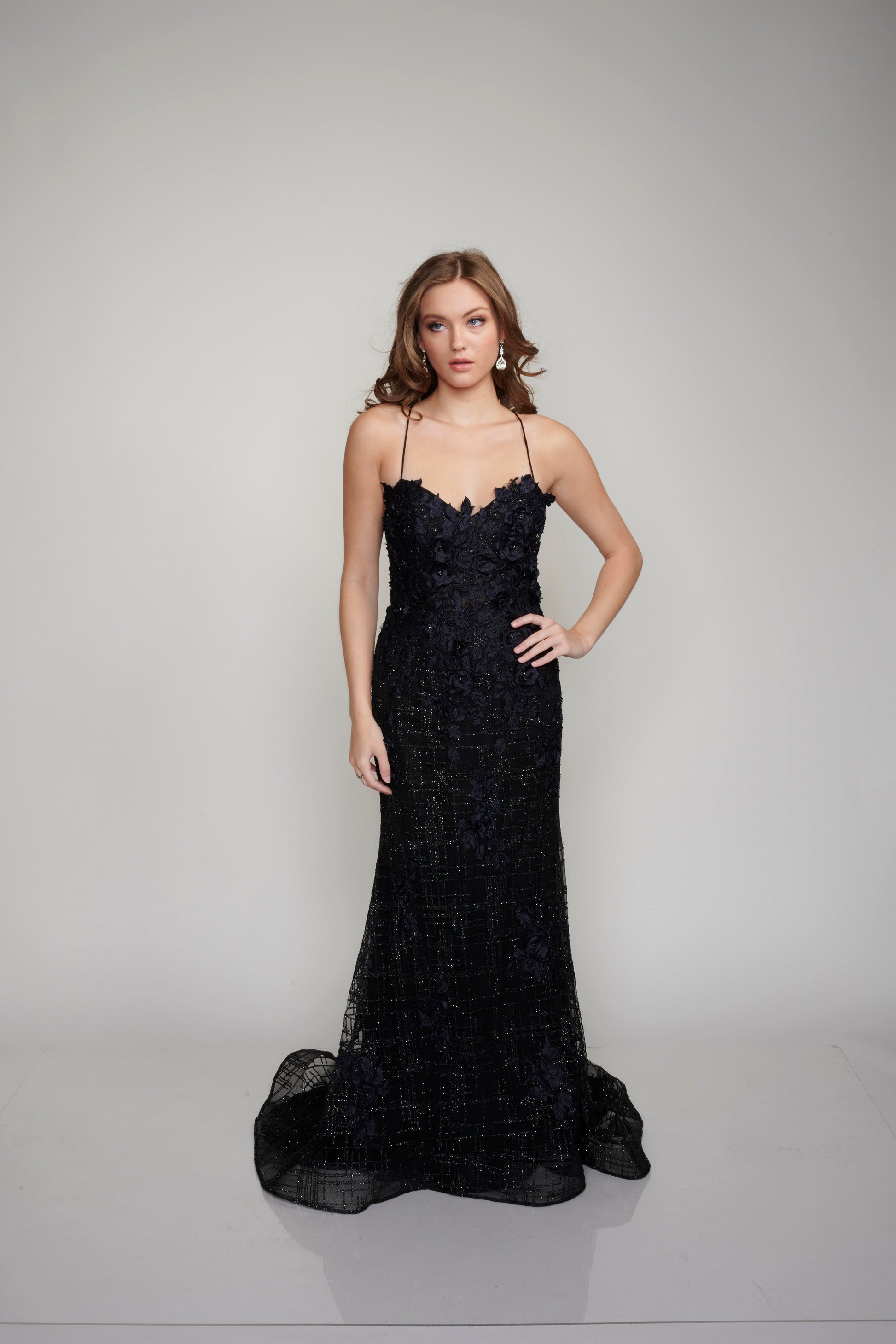 Nina Canacci 5209 Size 6, 10 Long Glitter Lace Formal Prom Dress Pagea Glass Slipper Formals Nina Canacci 5209 Size 6, 10 Long Glitter Lace Formal Prom Dress Pagea Glass Slipper Formals