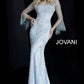 Jovani 60827 Beaded Sheer Neckline Fitted Evening Dress