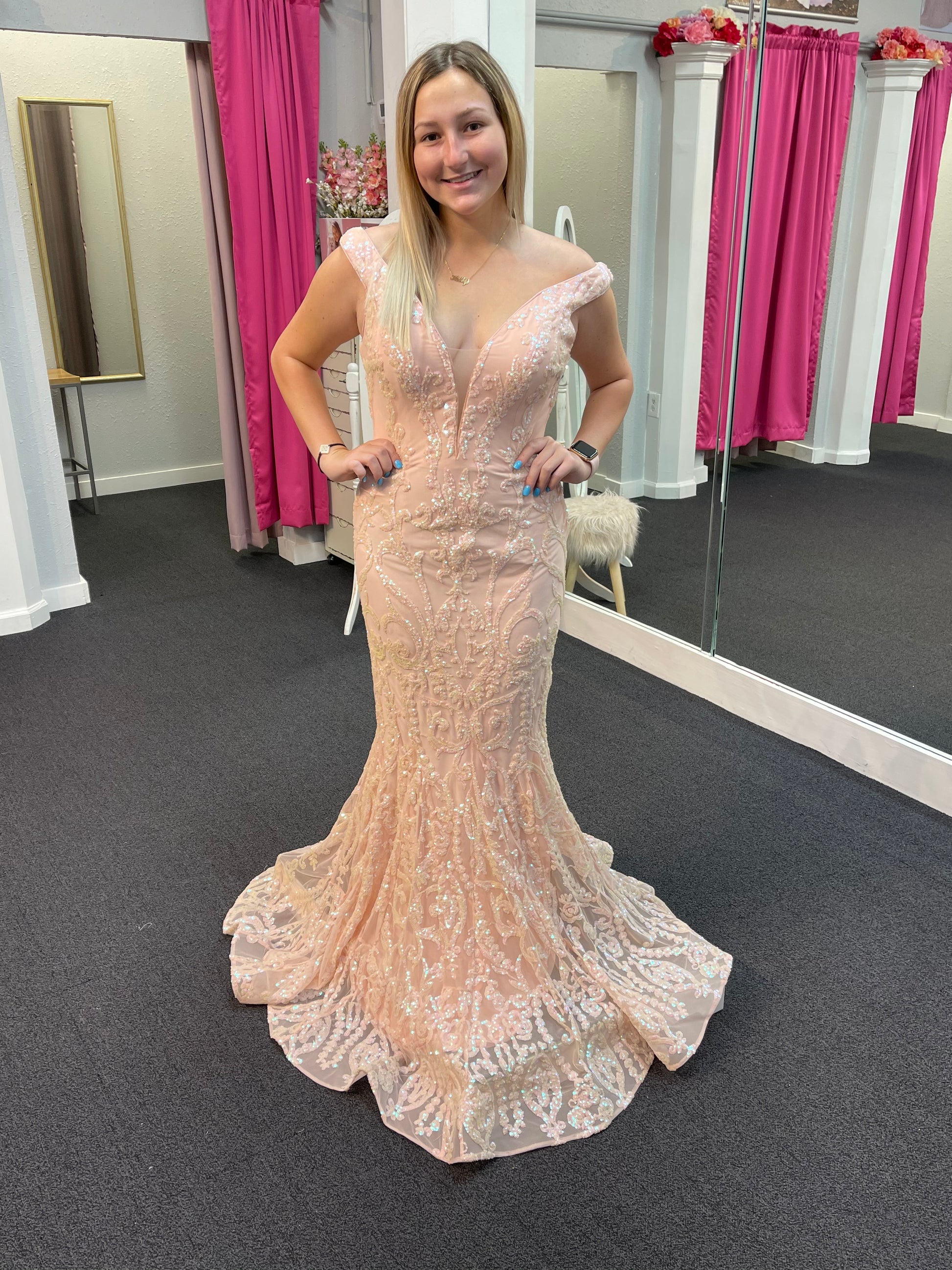Jovani 63349 Size 10 Long Sequin Prom Dress Pageant Mermaid Gown Jovani 63349 Size 10 Long Sequin Prom Dress Pageant Mermaid Gown
