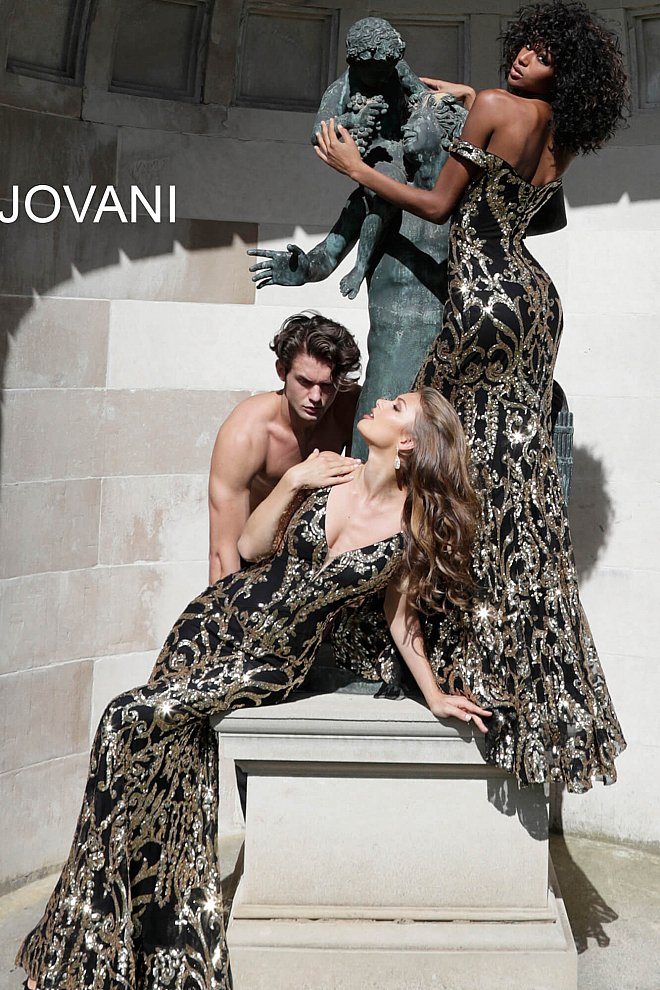 Jovani 63349 Size 10 Long Sequin Prom Dress Pageant Mermaid Gown Jovani 63349 Size 10 Long Sequin Prom Dress Pageant Mermaid Gown