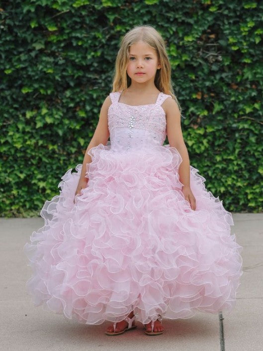 Pink Birthday Party Gala Girl Dress, Open Back Long Train Gown for Little  Princess, Pink Ombre Tulle Dress,pageant Evening Girls Ball Outfit - Etsy  Canada | Girls pink dress, Girls party dress,
