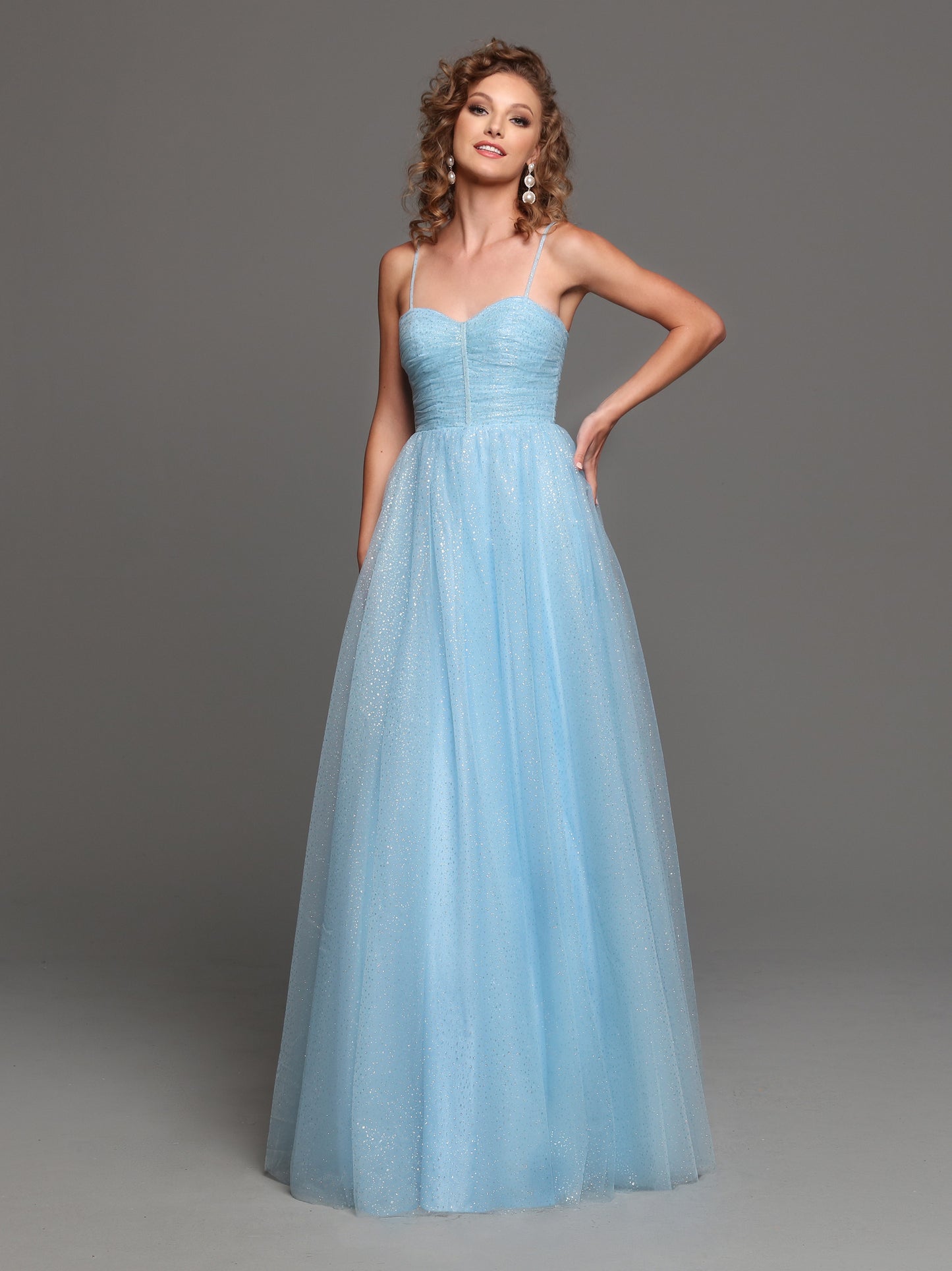 Sparkle Prom Shimmer A Line Prom Dress Pockets Bows Formal Evening Gown Ruched Bodice  Sizes: 0-20  Colors: Fuchsia, Ice Blue