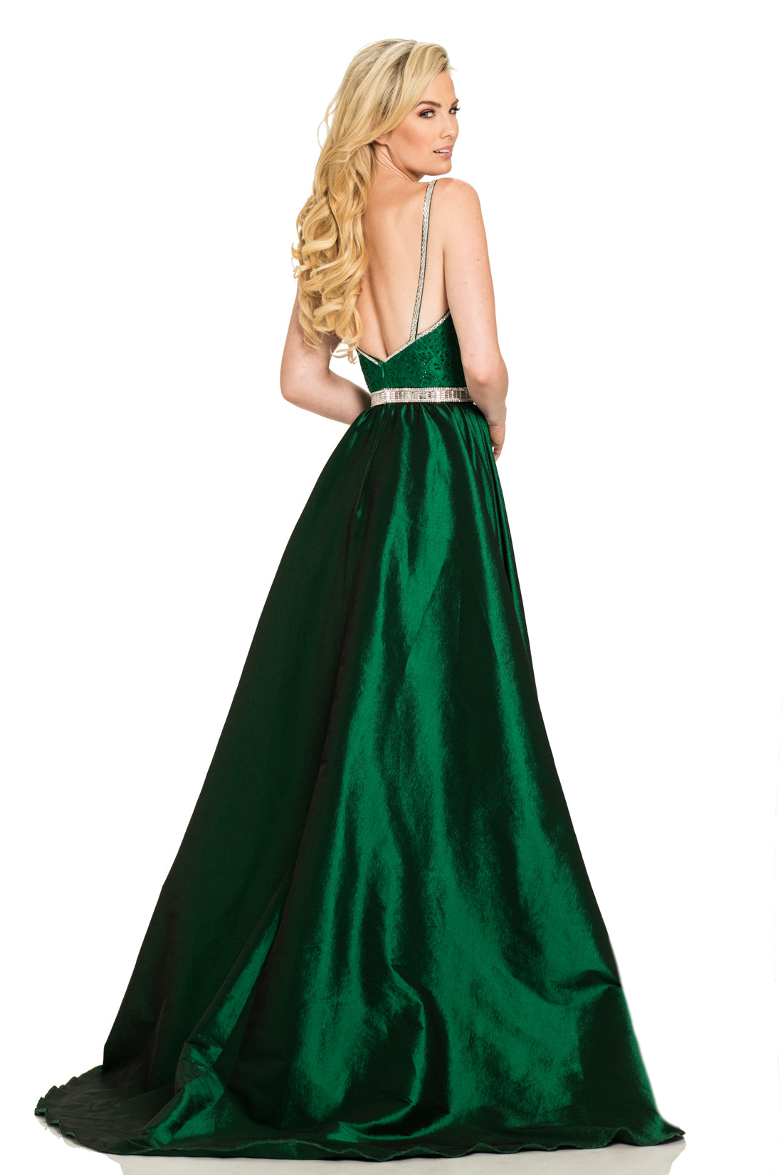 Johnathan Kayne 7242 Embellished Lace V Neck Pageant Gown Prom Dress  Skirt Glass Slipper Formals Lake City FL