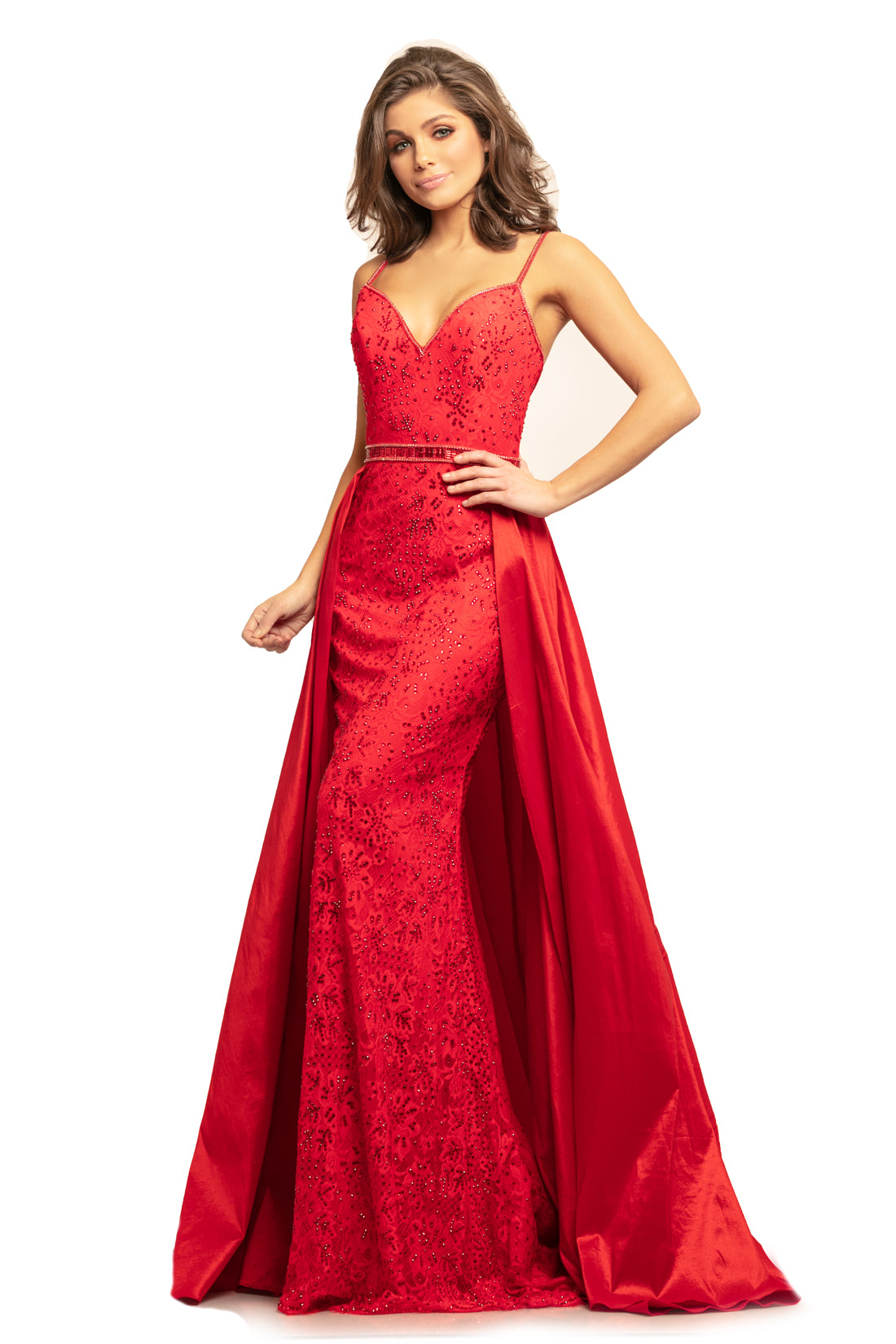 Johnathan Kayne 7242 Embellished Lace V Neck Pageant Gown Prom Dress  Skirt Glass Slipper Formals Lake City FL