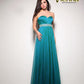 Vienna Prom 8006 size 16 peacock Prom Dress Pageant Gown Iridescent Long Plus