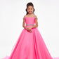 Ashley Lauren Kids 8094 Size 8 Long off the shoulder A Line Pageant Ball Gown Pageant Dress