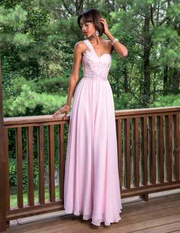 Aqua embellished chiffon clearance gown