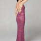 Primavera Couture 3638 is a stunning Long Fitted Formal Evening Gown. Featuring Beaded Floral Embellishments along the entire gown. Scoop neckline with spaghetti straps leading around to an open back with a lace up tie corset closure. Slit in skirt and sweeping train. Great Prom & Pageant Style!  Available Sizes: 00,0,2,4,6,8,10,12,14,16,18  Available Colors: Azzure, Black/Blue, Black/Silver, Forrest Green, Ivory, Powder Blue, Red, Raspberry