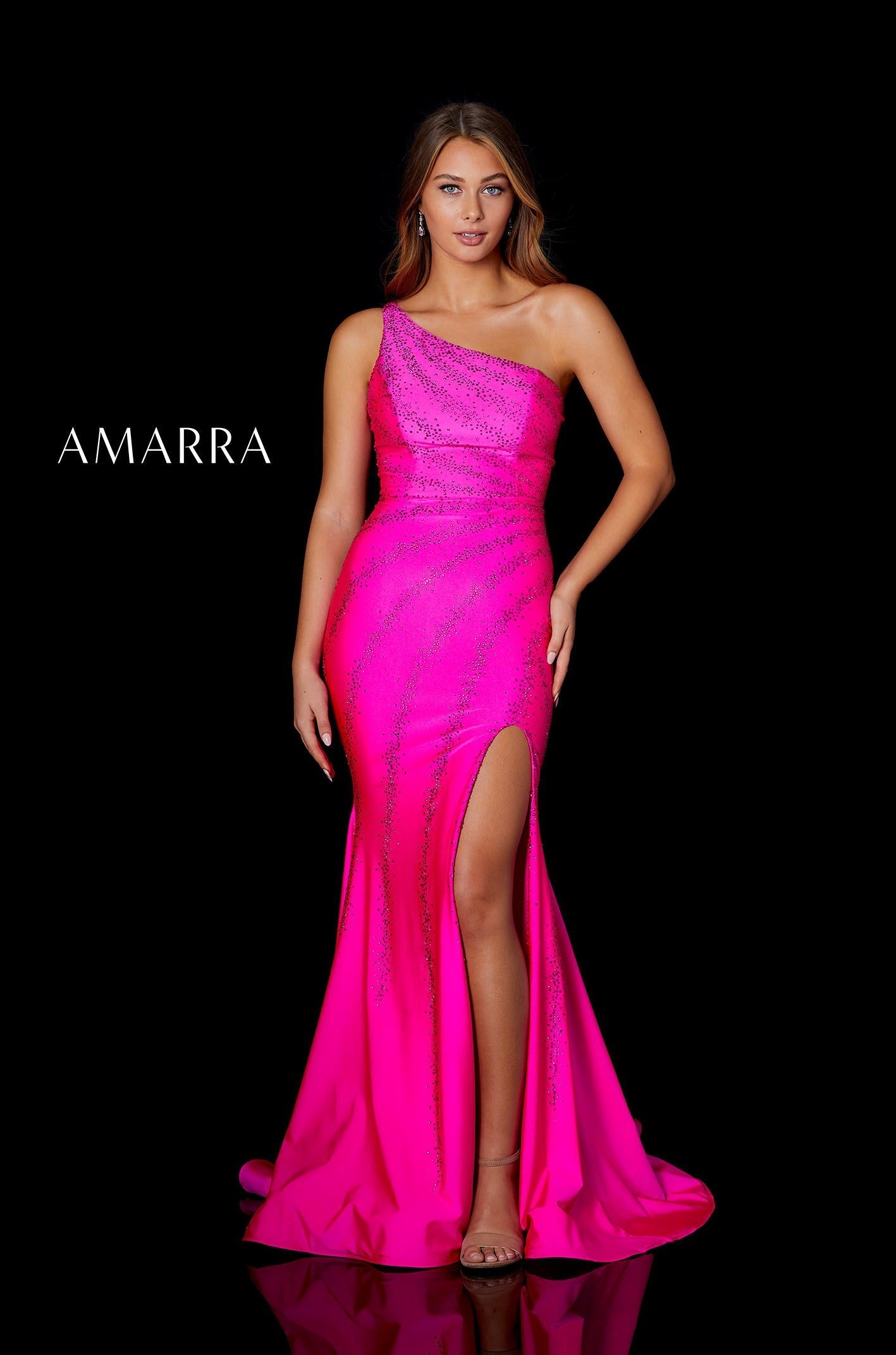 Amarra 87306 One Shoulder Jersey Gown Turquoise size 12 Amarra 87306 One Shoulder Jersey Gown Turquoise size 12
