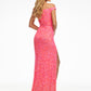 Ashley-Lauren-11067-hot-pink-prom-dress-back-off-the-shoulder-straps-sequined-long-dress-right-side-slit-sweeping-train