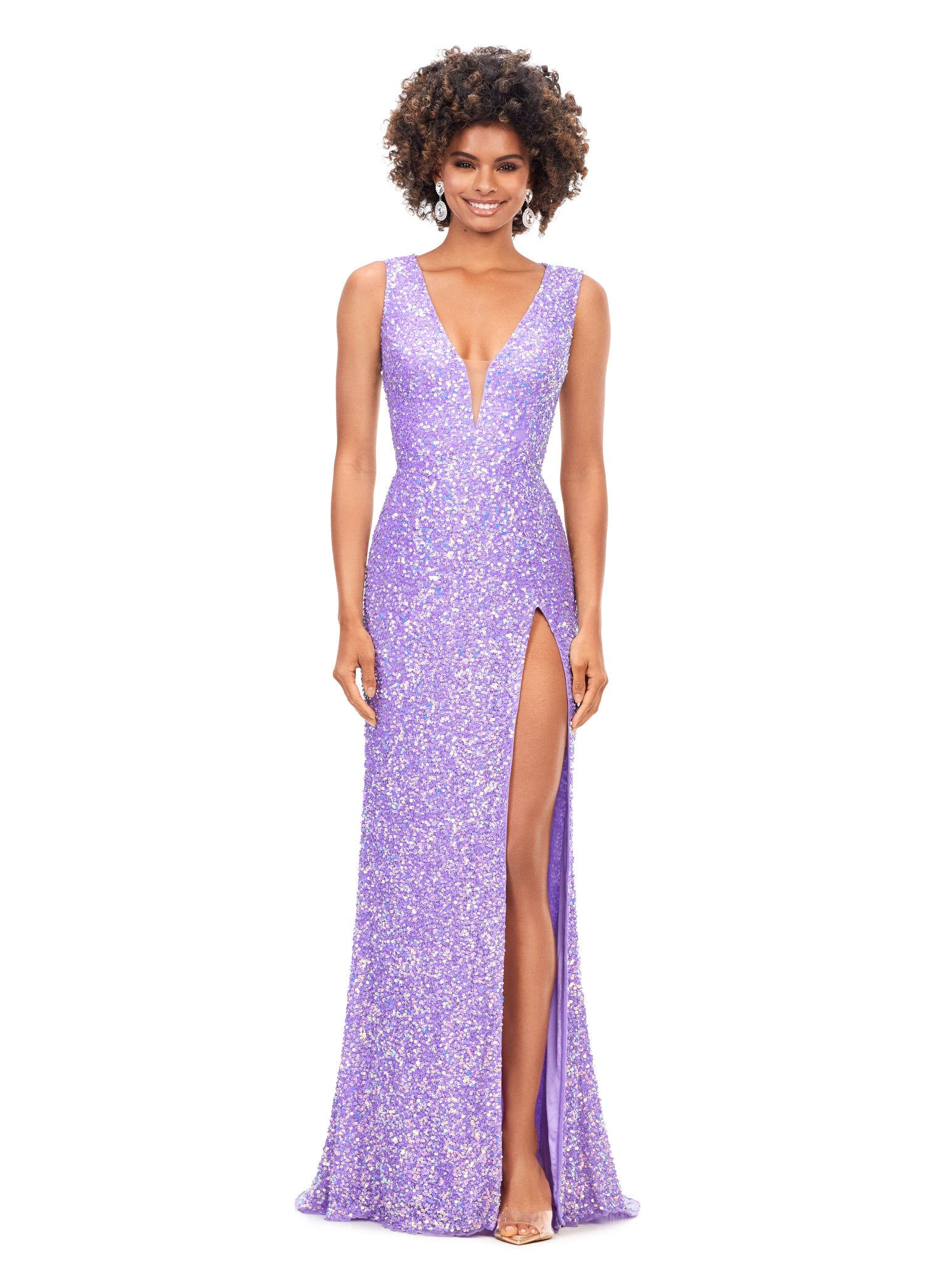 Ashley Lauren 11373 Lace Up Back Fully Beaded Prom Dress Corset Evening Gown Long Prom 00 / AB Orchid Ashley Lauren 11373 Lace Up Back Fully Beaded Prom Dress Corset Evening Gown Long Prom 00 / AB Orchid