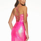 Ashley-Lauren-4446-neon-pink-cocktail-dress-back-sequin-fitted-lace-up-tie-back-scoop-neckline