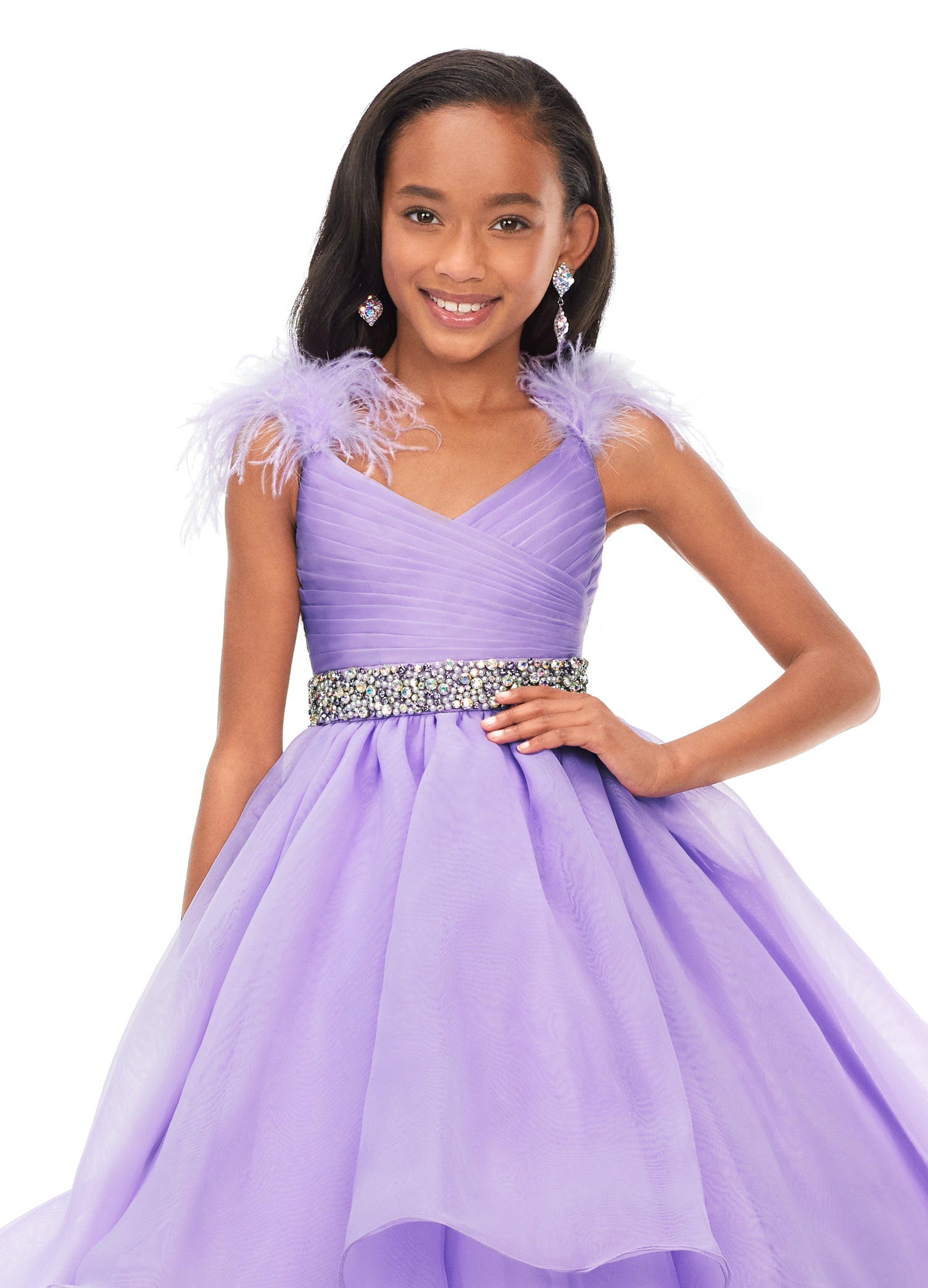 Kid Girls Long Prom Gowns Princess Pageant Formal Tulle Dress –  Honeychildren