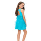 Ashley Lauren Kids 8176 Girls Pageant Cocktail Dress with Feathers and Crystals  This fabulous feather cocktail dress features a crew neckline giving way to a crystal encrusted waistband. The full feather skirt is accented by scattered crystals.