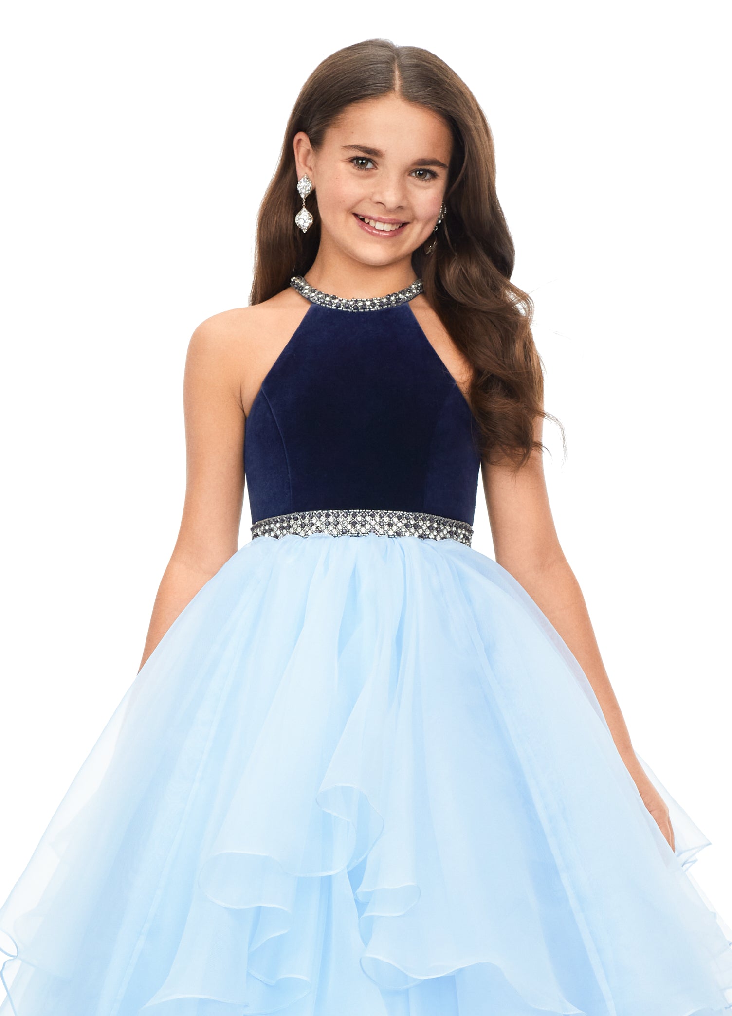 Amazon.com: Flower Girl Lace Dress for Kids Formal Wedding Bridesmaid Long  Princess Dresses Pageant First Communion Dance Prom Gown Little Baby  Baptism Big Girls Birthday Floor Length Puffy Tulle Skirt Blue 5-6Y: