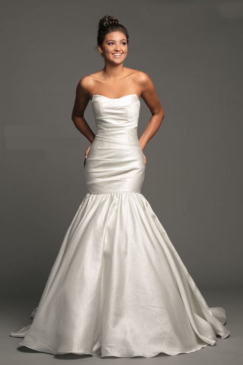 Johnathan Kayne B118 Size 20 Long Mermaid Wedding Dress Shimmer Gown ...