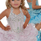 Ritzee Girls 282 Size 2 Cupcake Pageant Short Ruffle Glitter Shimmer Glitz Collar Dress