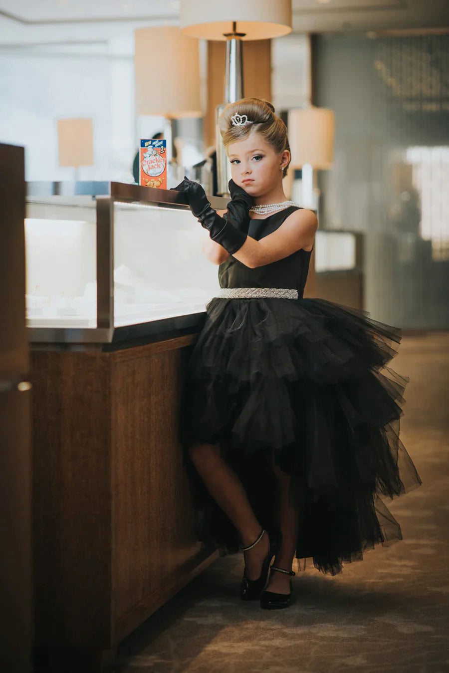 children's formal dress ASHLEYlauren Kids 8059 Prom Dresses Dallas-Formal Dresses Dallas|Shimmer Boutique Bow Sash Skirt Girls' Formal Dresses | Elegant