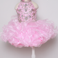 Sugar Kayne C223 Girls Baby Short ruffle Cupcake Pageant Dress Bow Halter Beaded Gown Have your little cupcake bring on all the charm in this stunning organza gown. The corset back is the perfect addition as the little one grows!  Colors: Aqua, Petal Pink, Yellow  Sizes: 0M, 12M, 18M, 24M, 2T, 3T, 4T, 5T, 6M, 6T  Fabric Organza, Satin Lining