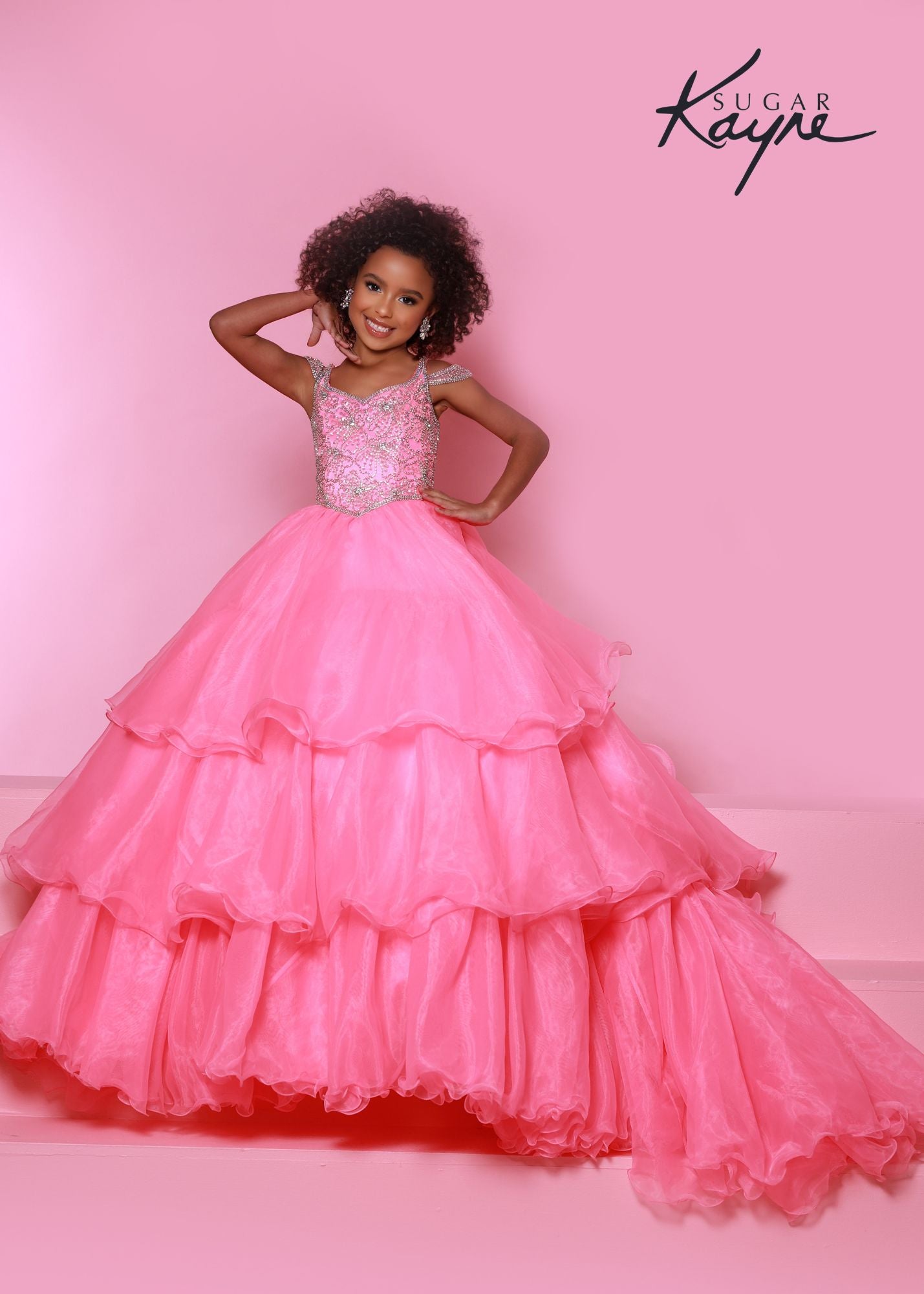 Buy Elegant Flower Girl Dress for Wedding Kids Sleevelesss Lace Pageant  Ball Gowns Pink Size 6 Online at desertcartINDIA