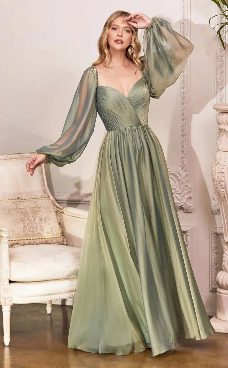 Ladivine CD243 Size 16, 24 Burgundy Long Sleeve Chiffon A Line Formal Dress V Neck Bridesmaid Dress Bridesmaid 16 / Burgundy Ladivine CD243 Size 16, 24 Burgundy Long Sleeve Chiffon A Line Formal Dress V Neck Bridesmaid Dress Bridesmaid 16 / Burgundy