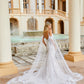 Amarra ELIZABETH 84377 Sequin Lace Fitted Wedding Dress Cape Sleeve Bridal off the shoulder Live out the wedding of your dreams in this classic, elegant gown. Adorned in intricate floral lace appliques, this wedding dress is bound to have you looking and feeling beautiful on your special day.