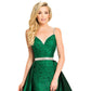 Johnathan Kayne 7242 Lace Pageant Gown Prom Dress Overskirt Crystal Belt