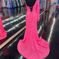 Amarra 87262 Long Fitted Sequin One Shoulder Long Sleeve Prom Dress Slit  Available Sizes: 16  Available Colors: Neon Pink