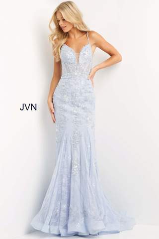 JVN06475-Powder-Blue-Prom-Dress-Front-lace-fit-and-flair-low-v-neckline-sheer-corset_large