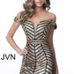 Jovani JVN 2247 Size 2 Black/Gold Short sequin Embellished homecoming dress V Neck