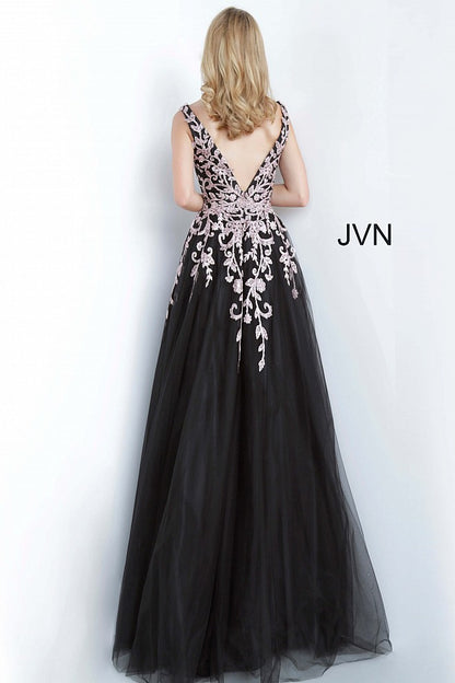Jovani JVN2302 Size 8 Black Ballgown Prom Dress Formal