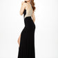 Jovani JVN 33708 size 10 Black Prom Dress Sheer Neckline and Back