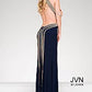 Jovani JVN 45563 size 2 Navy prom dress Long Backless High Neck Formal Gown
