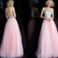 JVN52131 crystal embellished bodice strapless straight neckline long tulle prom dress ball gown 