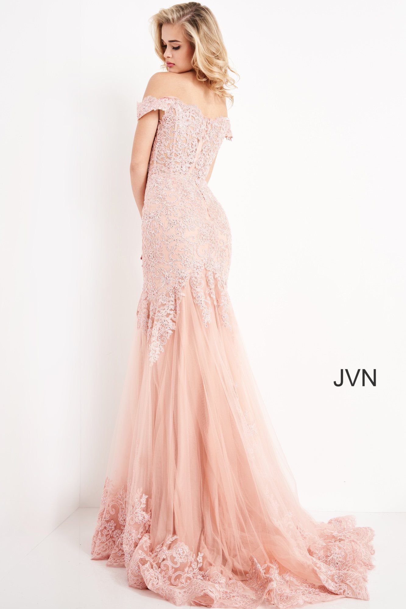 JVN65688-Blush-prom-dress-back-mermaid-lace-off-the-shoulder